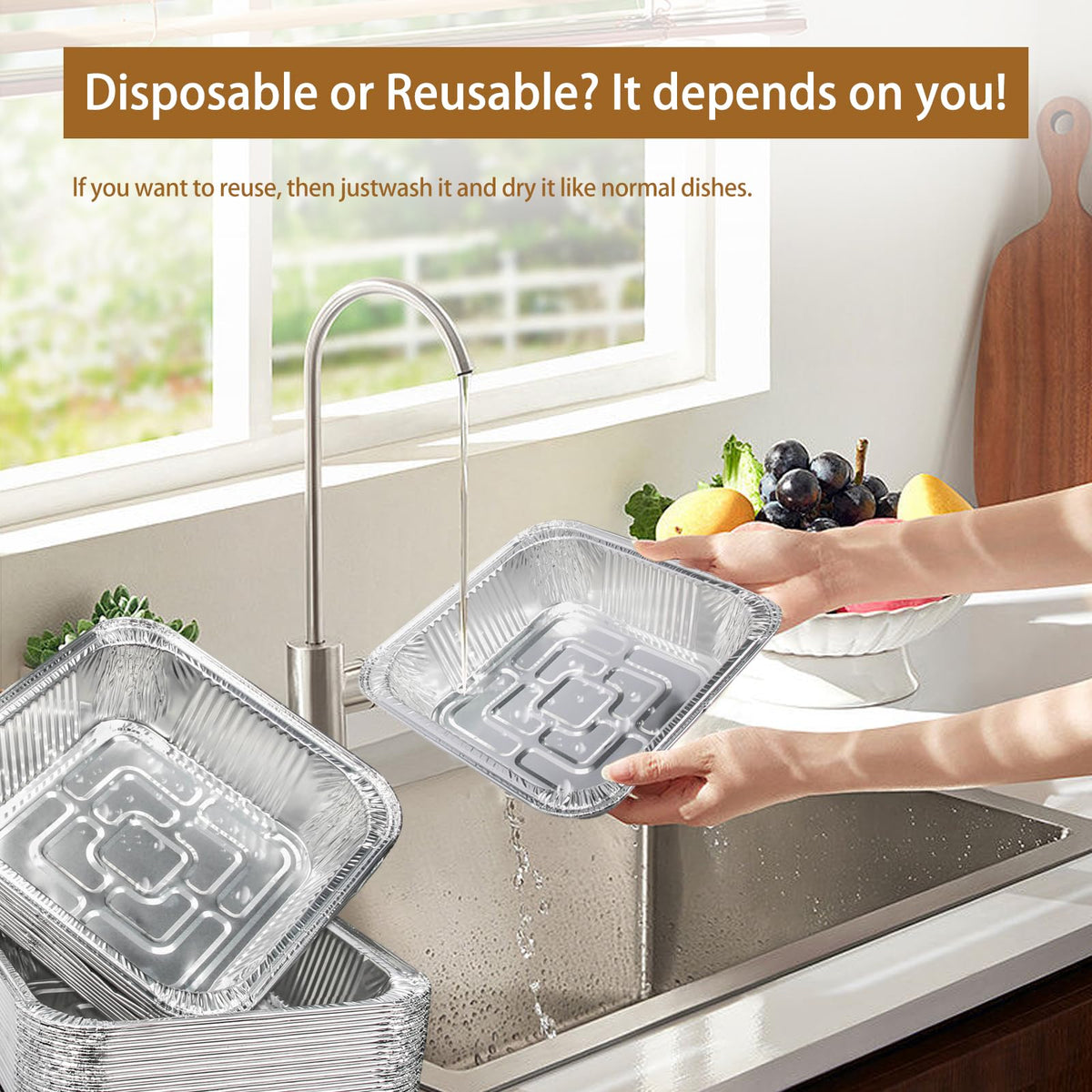 ANQIA 50-count pack is ideal for family meals and gatherings.