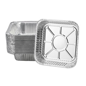 ANQIA packaging for 8x8 square non-stick liners emphasizes convenient storage and prep.