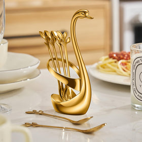 AnSaw gold spoons set ideal for tea time and entertaining
