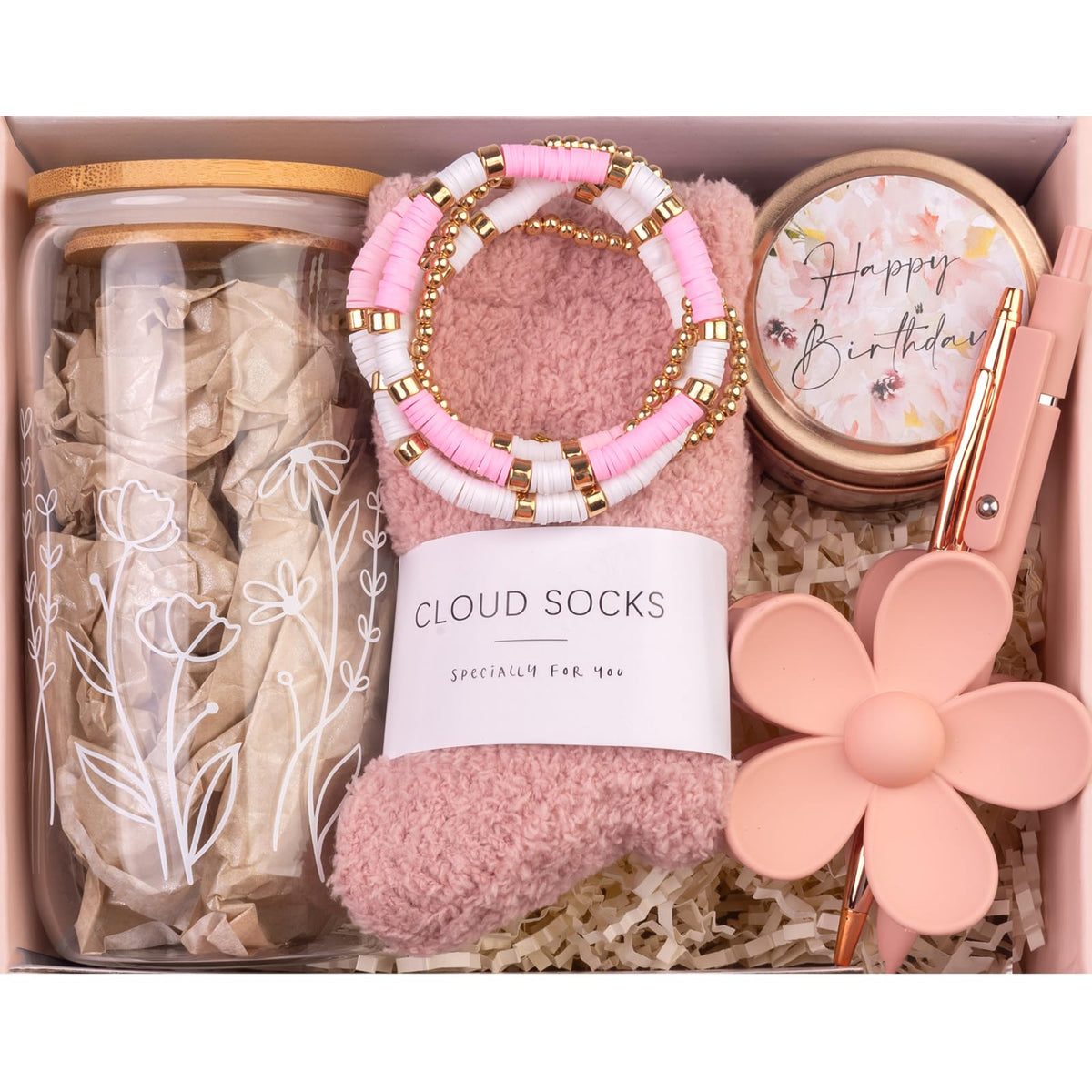 Anforsun Happy Birthday soy wax candle adds warm ambiance for celebrations