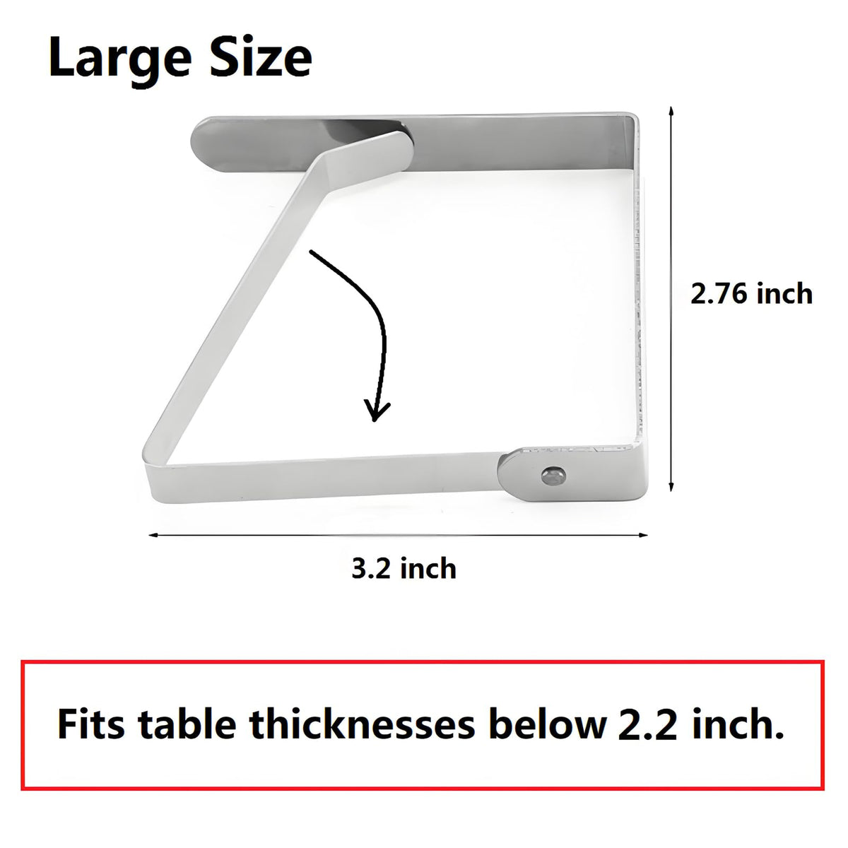 ANSLYQA stainless steel clip close-up demonstrating rust resistance