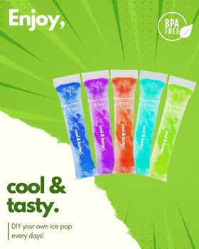 ANSMIO popsicle bags with included funnel for easy filling