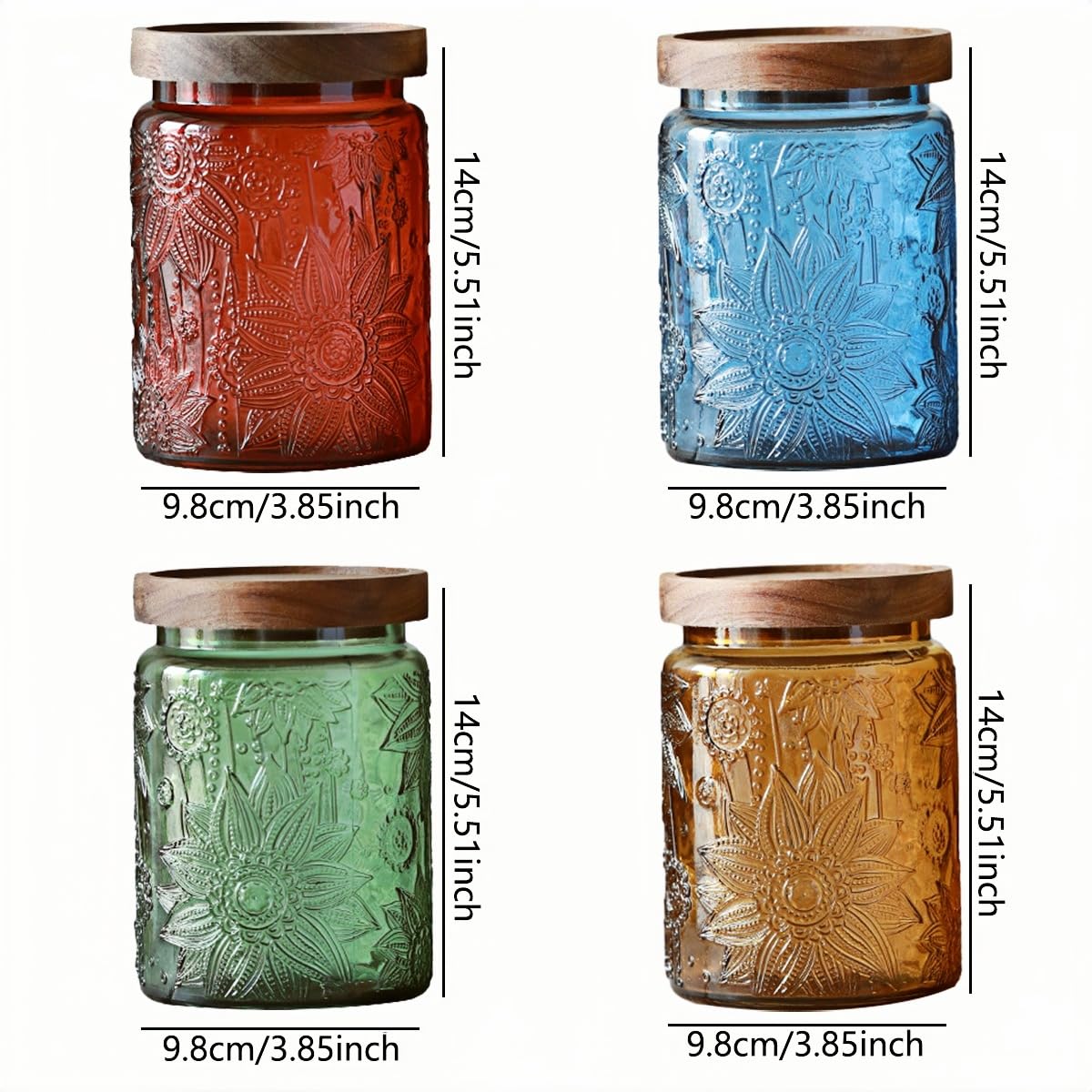 ANSQU airtight wooden lid keeps contents fresh in the kitchen.
