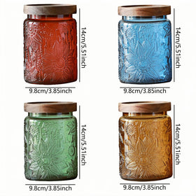 ANSQU airtight wooden lid keeps contents fresh in the kitchen.