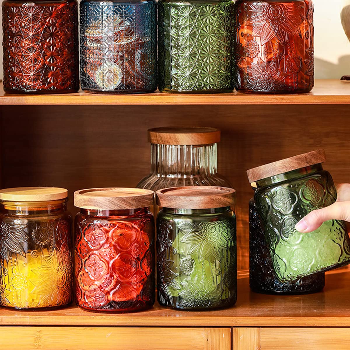 ANSQU coffee tea sugar storage perfect for organized counters.