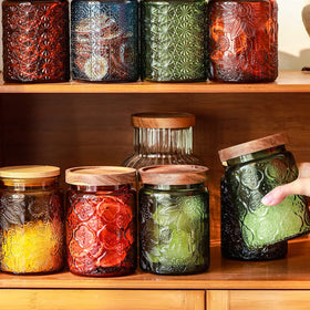 ANSQU coffee tea sugar storage perfect for organized counters.