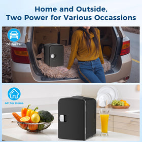 Antarctic Star compact fridge interior with removable shelf for flexible storage.