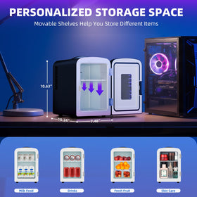 Antarctic Star mini fridge operates quietly at 25dB for focused work.