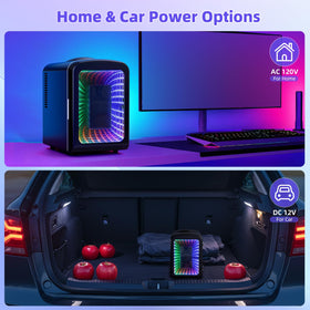 Antarctic Star mini fridge removable shelf for flexible cosmetics and snack storage.