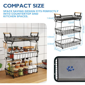 ANTOPY countertop organizer boosts kitchen storage and accessibility