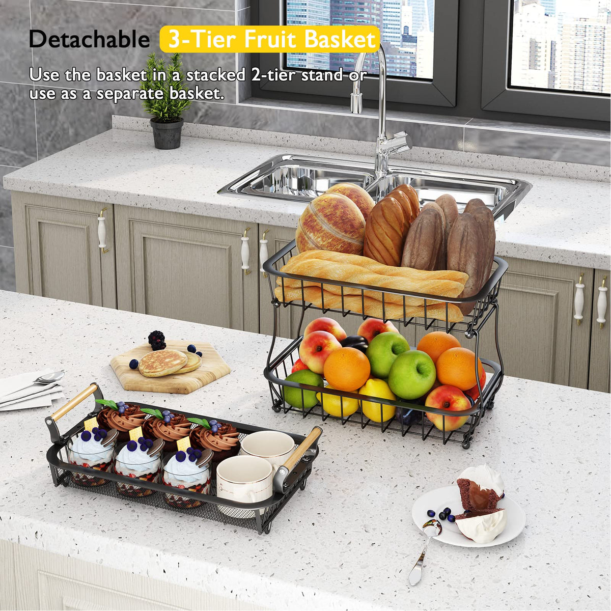 ANTOPY detachable stack enables versatile use as a rack