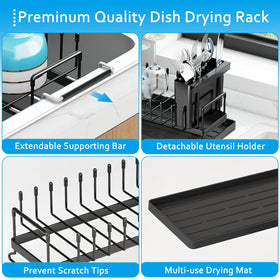 ANTOPY detachable 3-slot cutlery holder with drainage holes