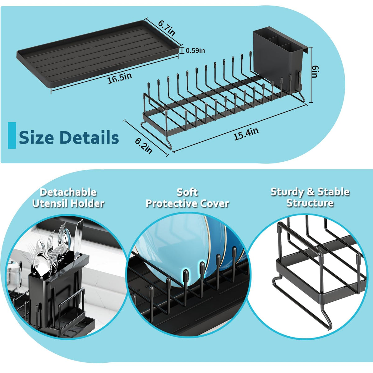 ANTOPY silicone tray doubles as a fruit and vegetable drying surface