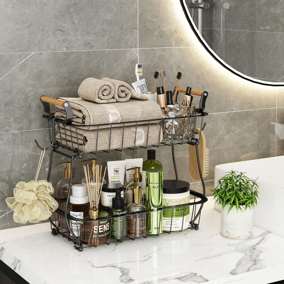 ANTOPY countertop organizer ideal for compact spaces and clutter-free surfaces.