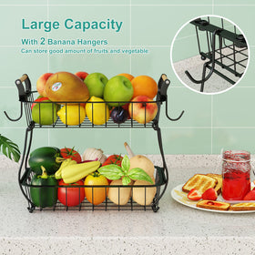 ANTOPY removable banana hangers prevent bruising while keeping fruit organized.