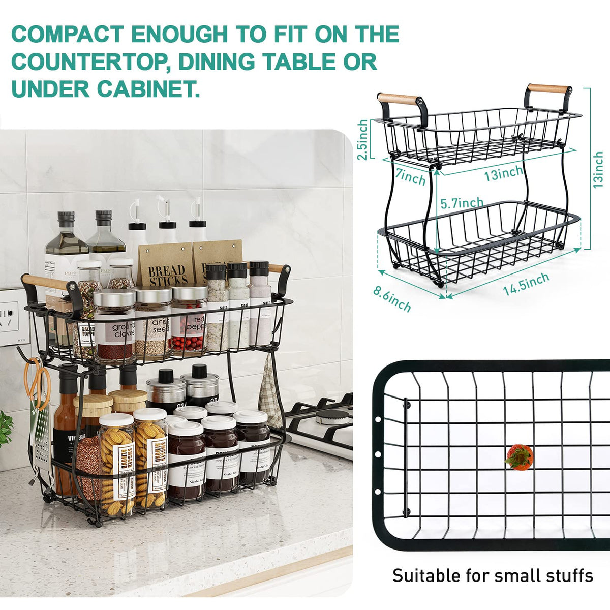 ANTOPY stable four-foot base and wooden handles for easy carrying.