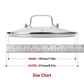 Antrader transparent lid for monitoring food during cooking