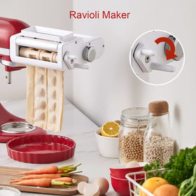 Antree 3-in-1 pasta attachment spaghetti cutter for even ribbons.