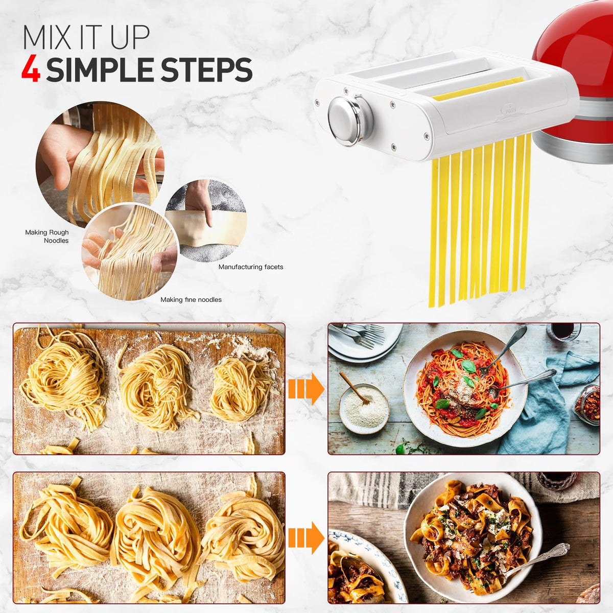 Antree pasta sheet roller in action delivering smooth dough sheets