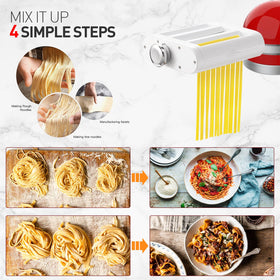 Antree pasta sheet roller in action delivering smooth dough sheets