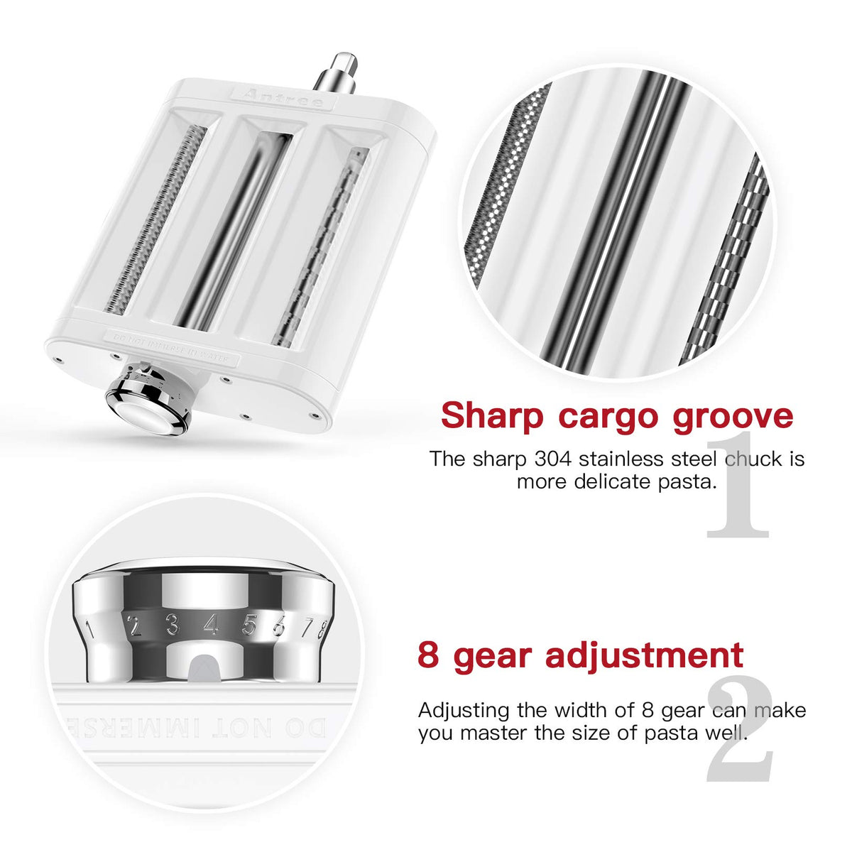 Antree spaghetti cutter creates classic noodles from rolled dough