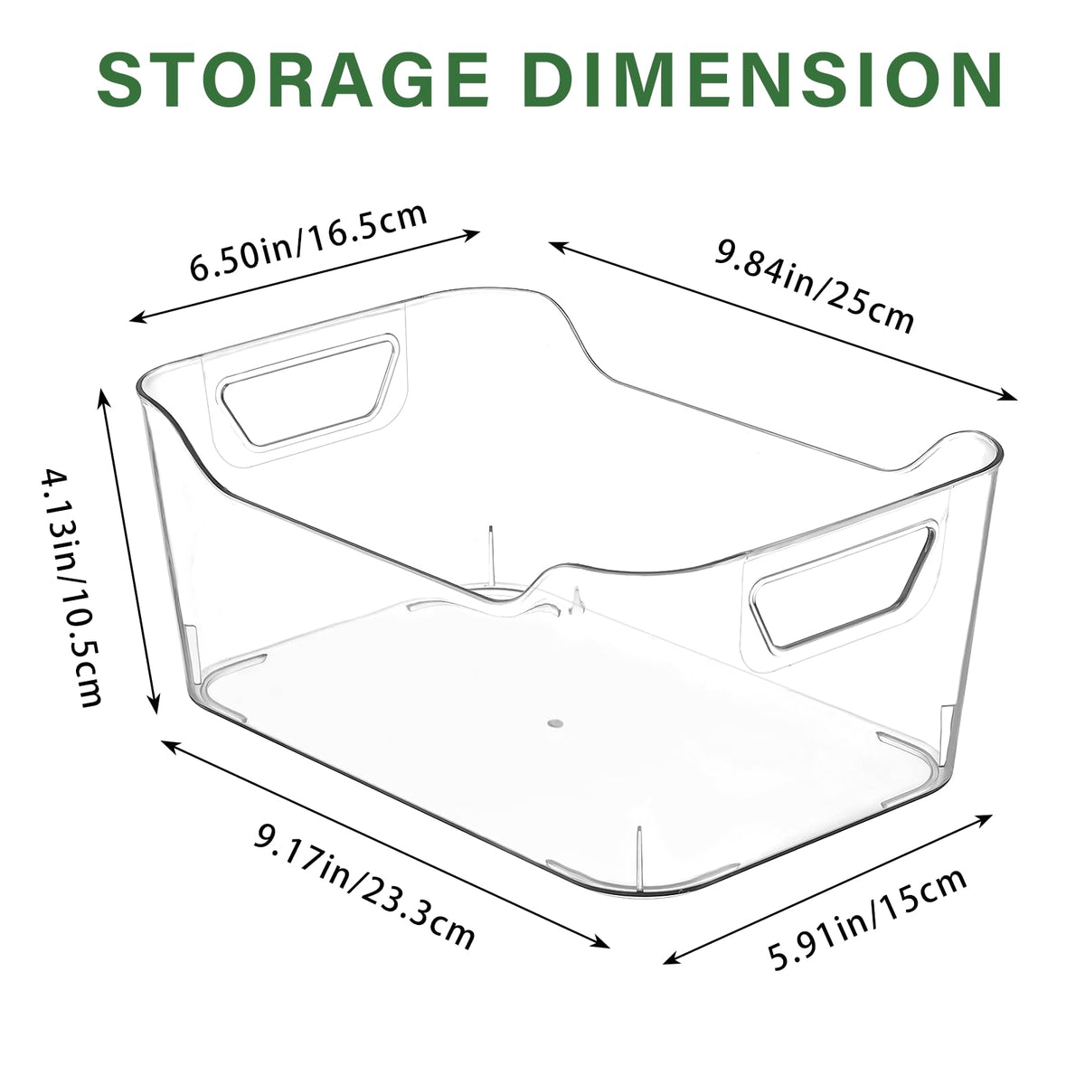 AntStep clear kitchen storage bin keeps everyday items visible and accessible