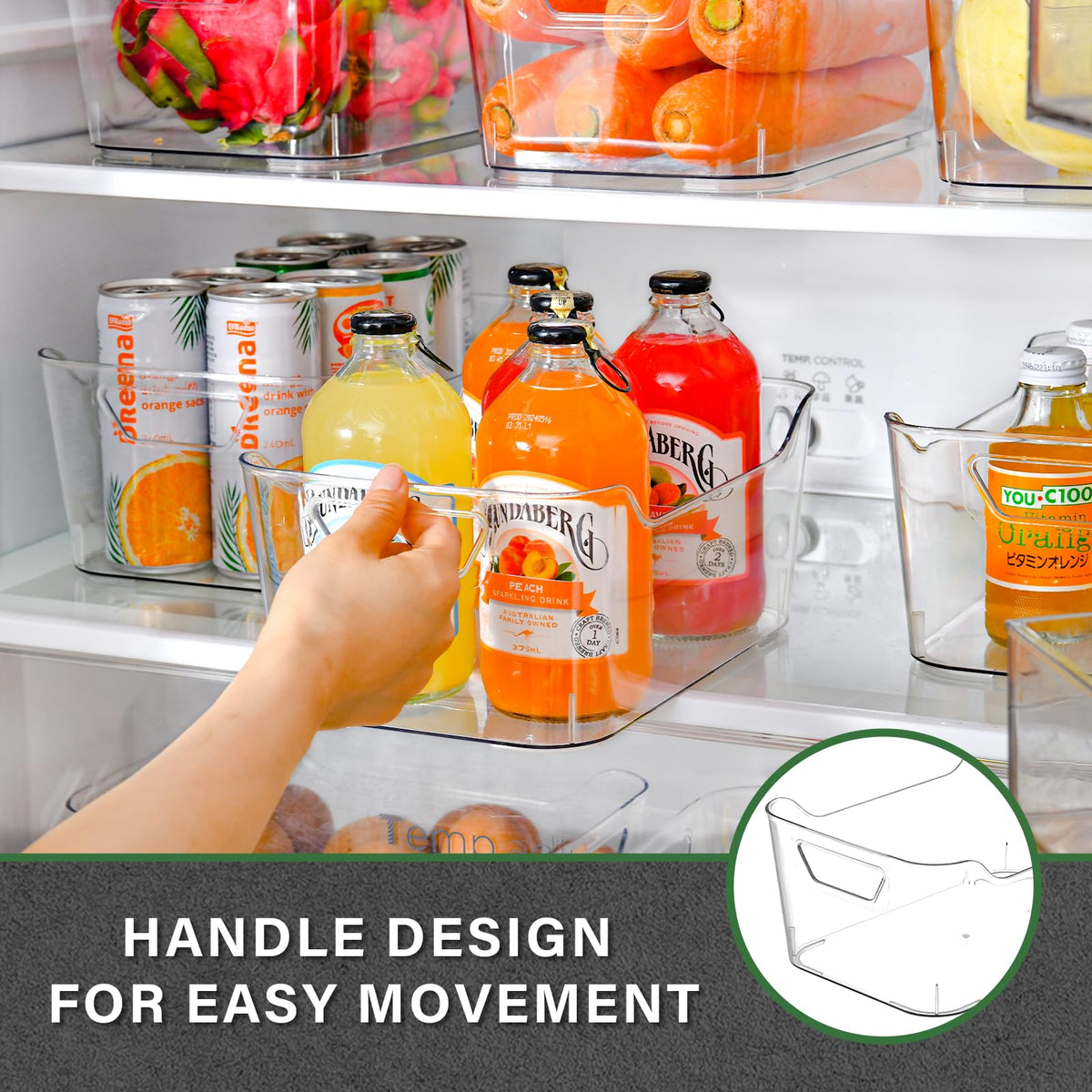 AntStep durable acrylic bin blends with decor while protecting items