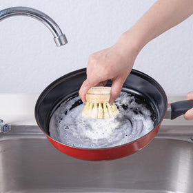 ANTYA bamboo dish brush plastic free design supports eco friendly kitchens