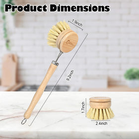 ANTYA bamboo dish brush replacement heads offer lasting value and sustainability