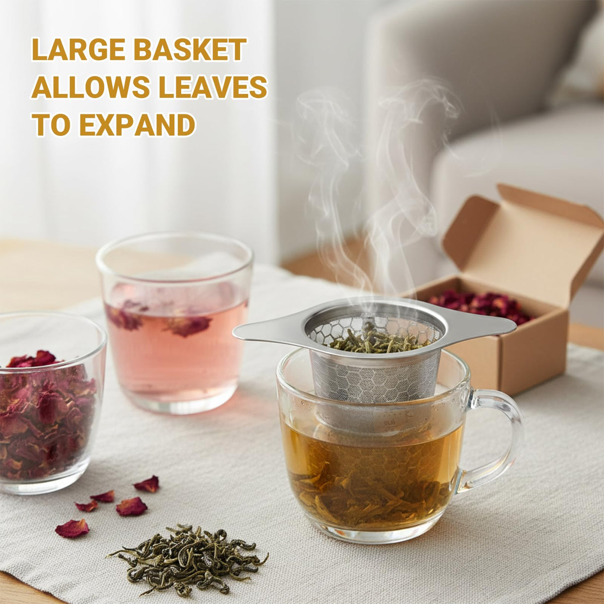 ANTYA dishwasher-safe infuser for quick cleanup after brewing sessions.