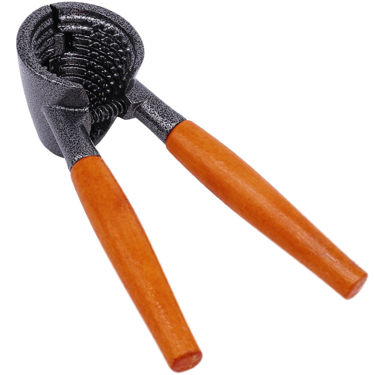 Anwenk heavy duty nutcracker with wood handle showing sturdy construction for easy cracking.