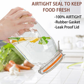 Wide mouth jar makes scooping and washing easier for bulk foods