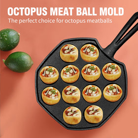 Anxingo Takoyaki pan suitable for oven or grill in versatile setups.