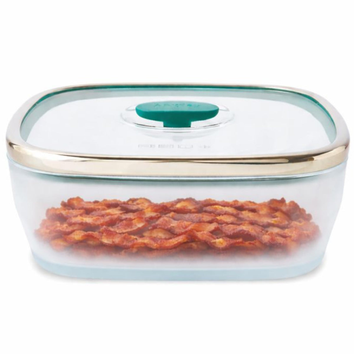 Anyday 10-Cup square glass storage ready for fridge organization and easy reheats.