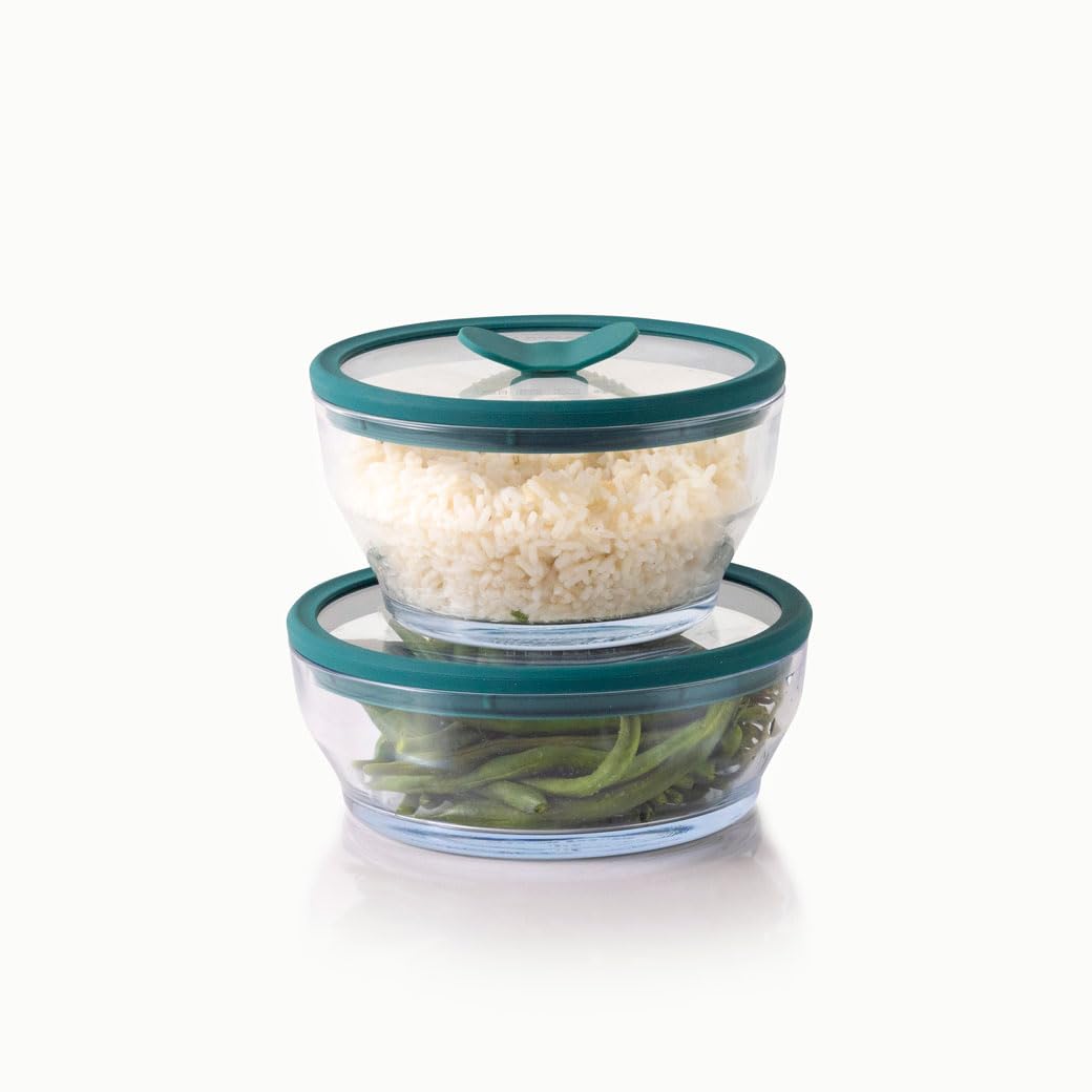 Anyday freezer-safe glass containers protect leftovers from freezer burn.