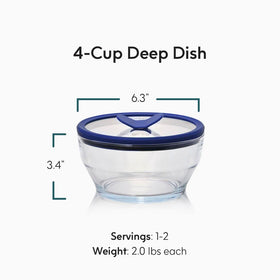 Anyday glass container for microwave-ready leftovers reheating.