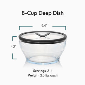Anyday glass pasta cooker lid vent for safe steam release.