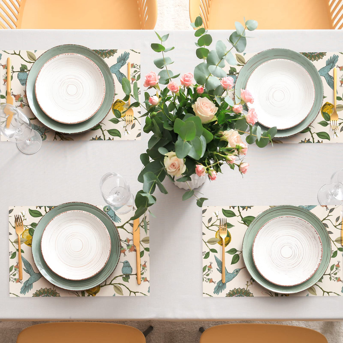 AnyDesign kitchen and hotel placemat simplifies setup and cleanup with stylish protection.