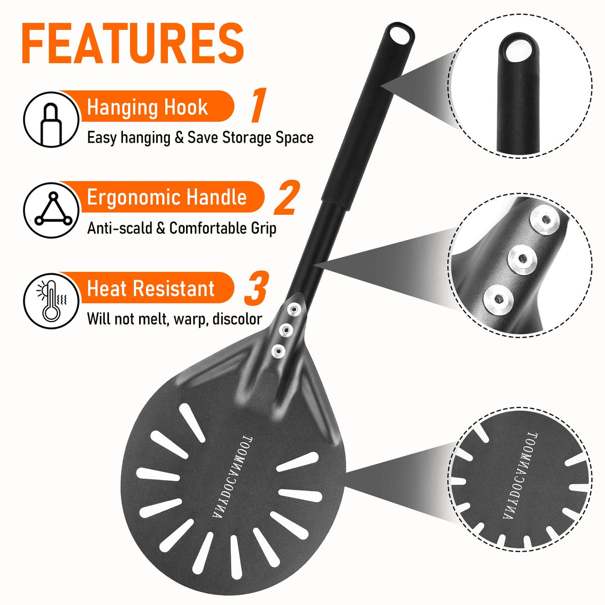 ANYDOCANMOOT perforated design helps prevent dough sticking and flour burn.