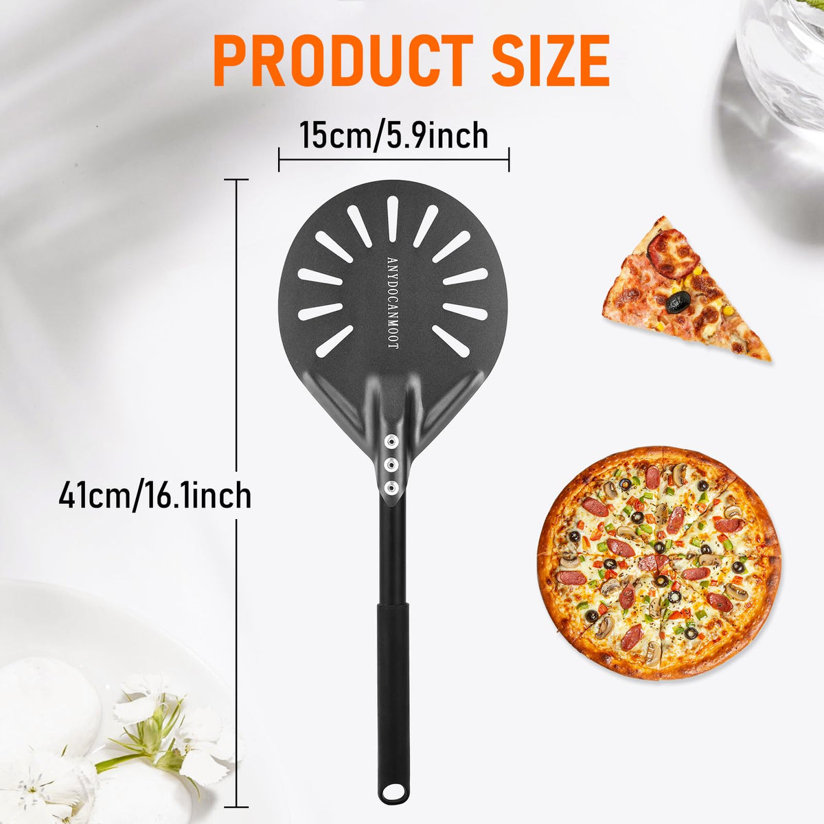 ANYDOCANMOOT perforated design with holes releases steam for crisper crust.