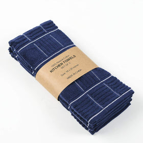Anyi ultra-absorbent cotton kitchen towels closeup – soft texture ideal for drying glassware.