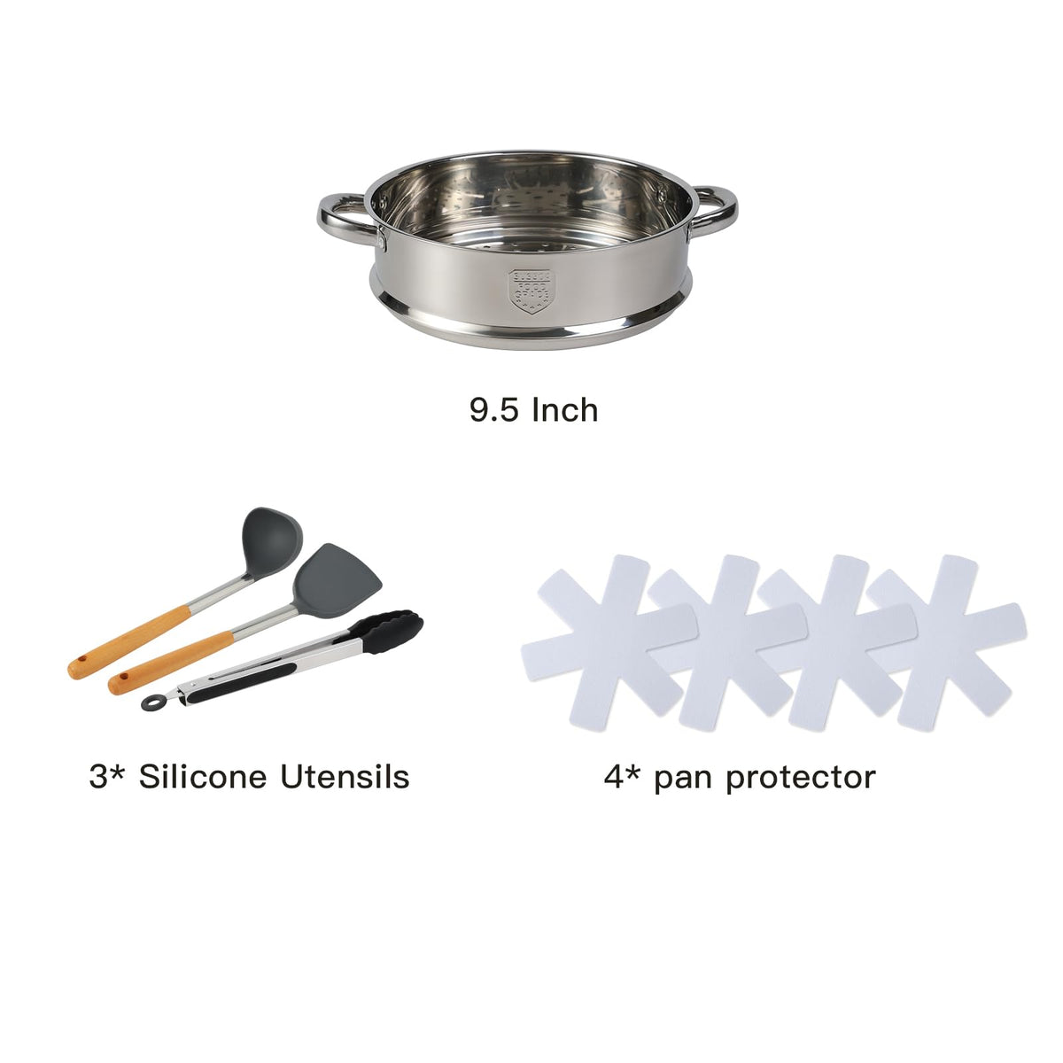 Anymark 11-inch covered fryer with lid, easy monitoring.