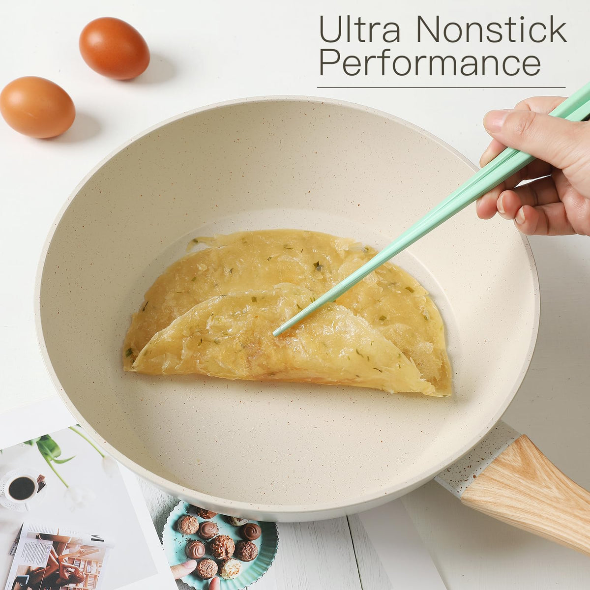 Anymark 4-5qt covered fryer for versatile one-pot meals.