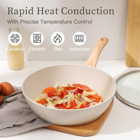 Anymark silicone spatula and pliers for safe nonstick cooking.