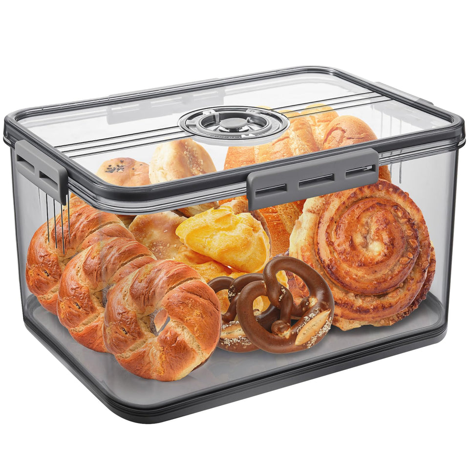ANYPROLUS bread box with time dial for precise storage dates