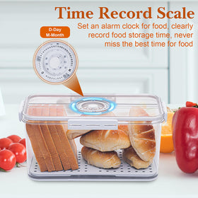 ANYPROLUS Bread Box large-capacity holds loaves, bagels, muffins, and pastries