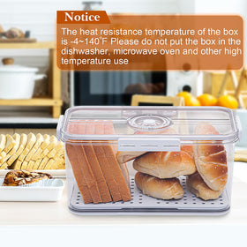 ANYPROLUS Bread Box transparent-design offers quick visual checks