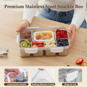 Anyprolus Snackle Box inner compartments keep snacks neatly separated.