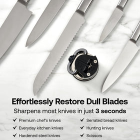 AnySharp PRO knife-types-utility image shows blade compatibility for versatile prep.