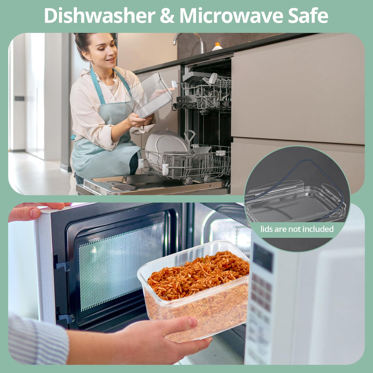 Anysig dishwasher-safe containers simplify cleanup after meals